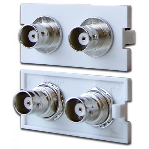 Вставка модульная с 2-мя BNC-адаптерами в розетку LAN-MB, белая